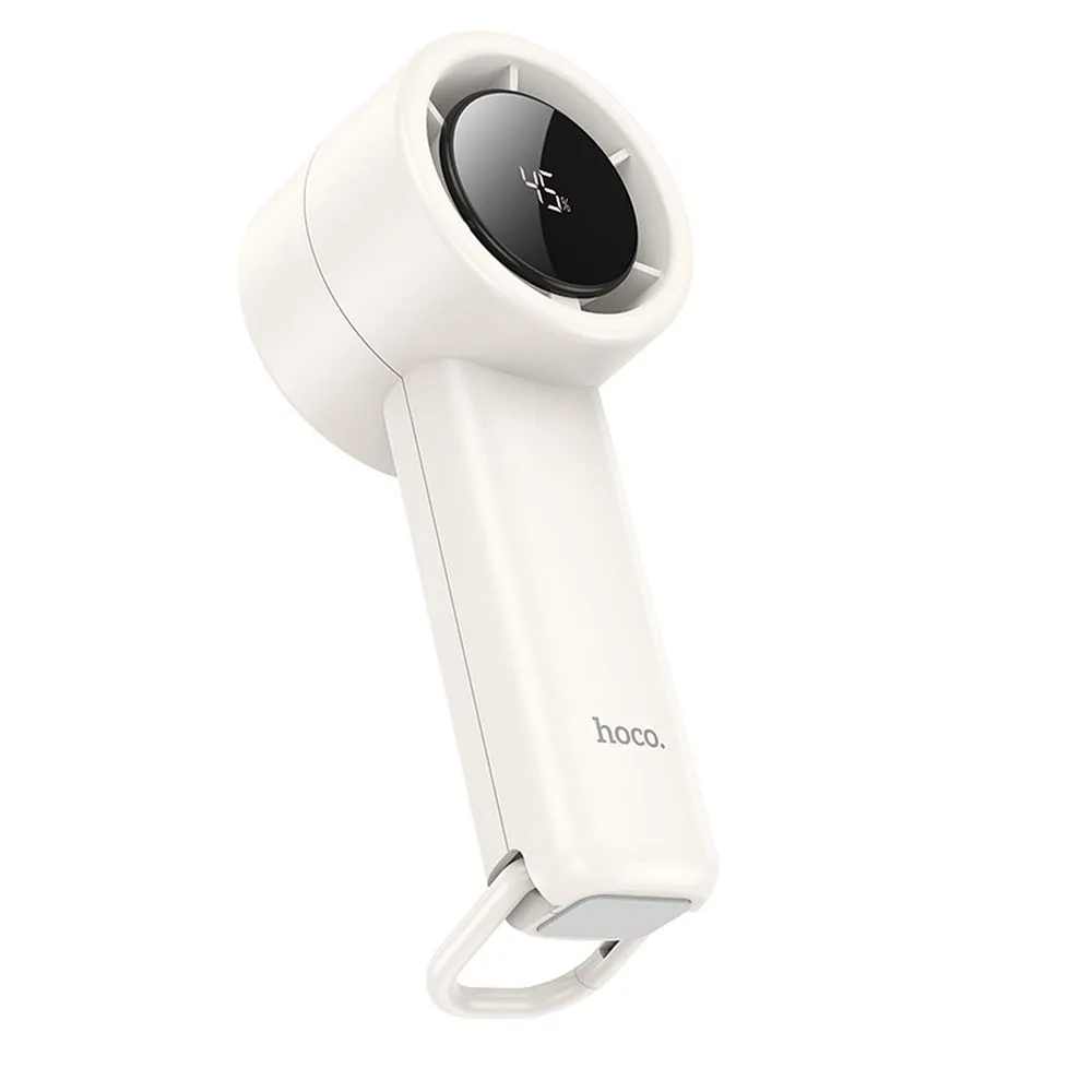 HOCO high speed handheld fan HX63 white