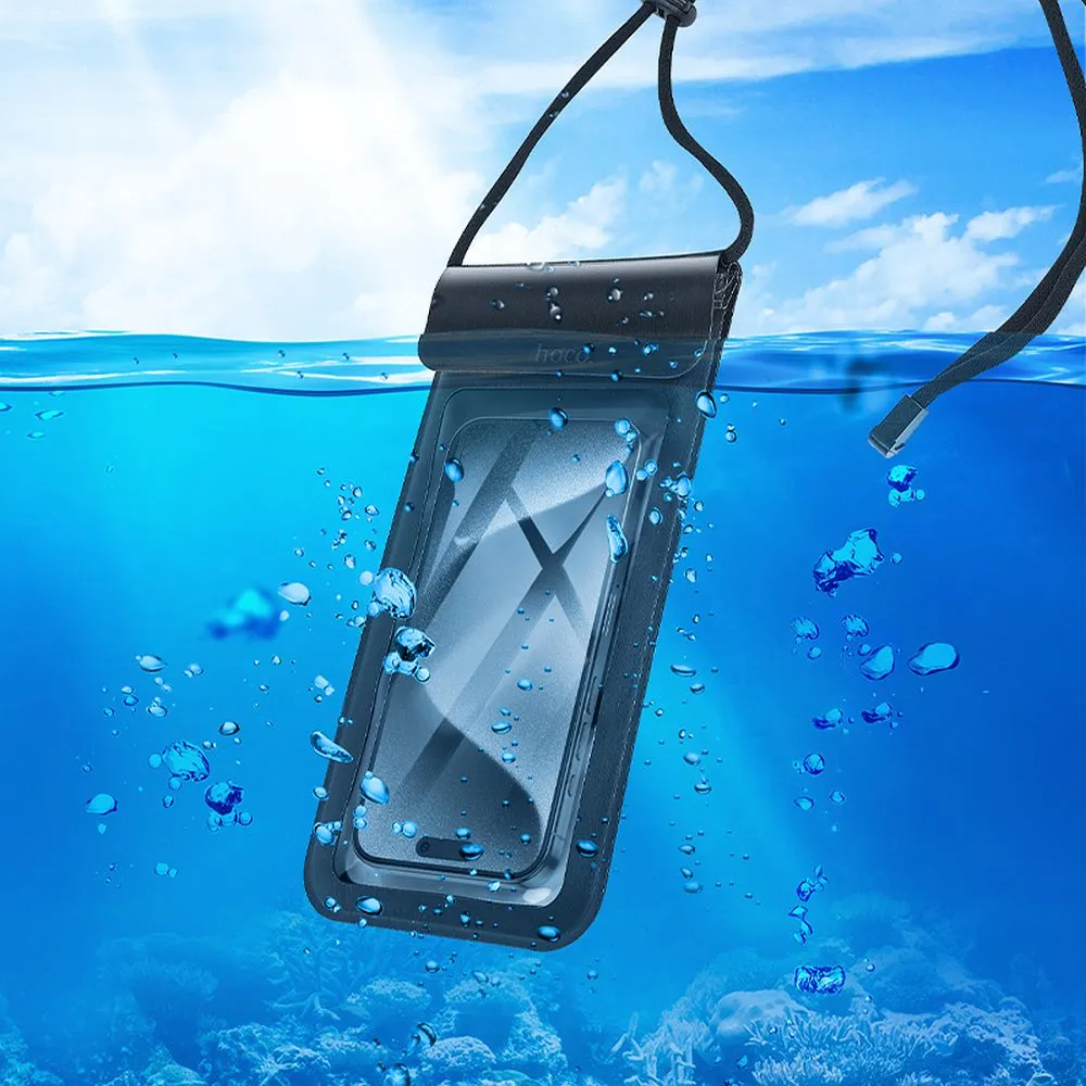 Waterproof case passend für mobile phone Hoco IP68 240 x 120 x 15 mm HX53 black