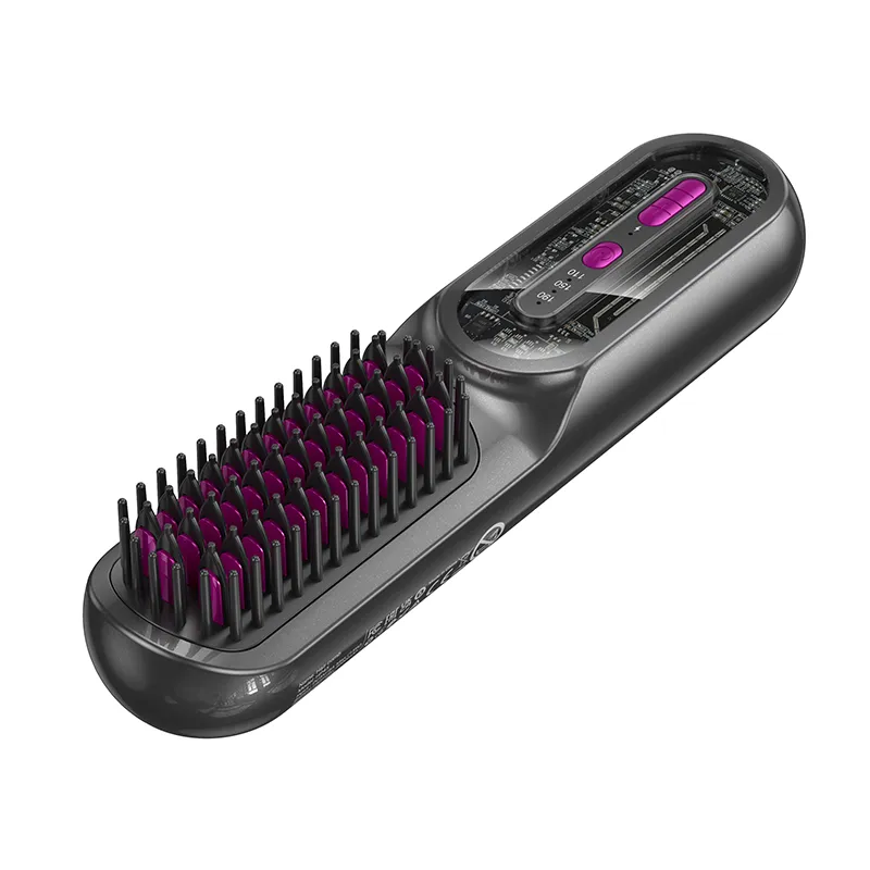 Hair straightener Hoco with comb HP45 gray