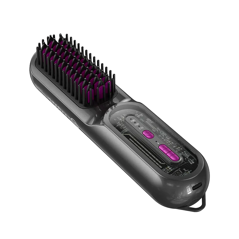 Hair straightener Hoco with comb HP45 gray