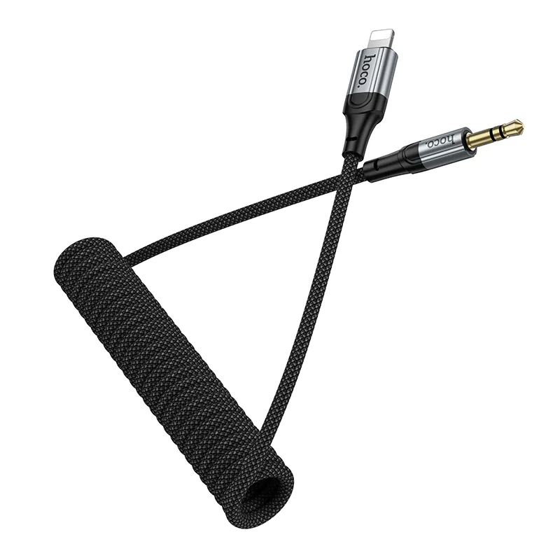 Cable AUX Jack 3,5 mm to Lightning Hoco 1,5 m UPA33A black