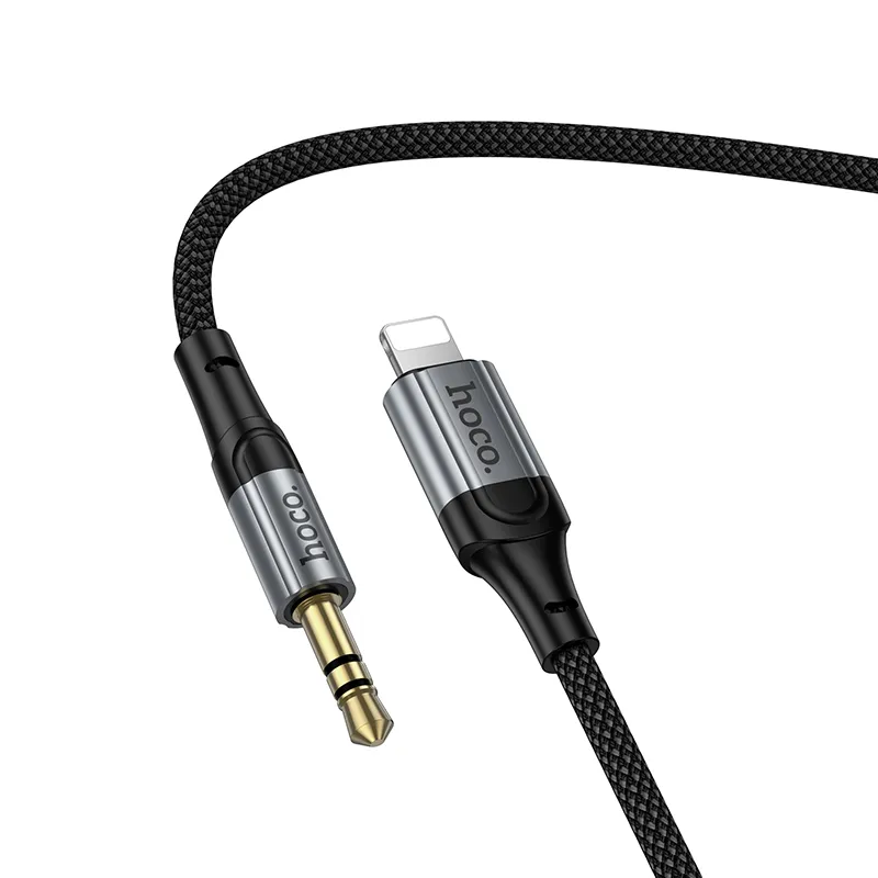 Cable AUX Jack 3,5 mm to Lightning Hoco 1,5 m UPA33A black