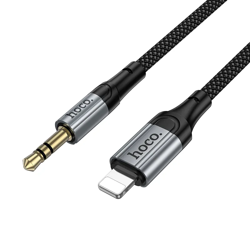 Cable AUX Jack 3,5 mm to Lightning Hoco 1,5 m UPA33A black