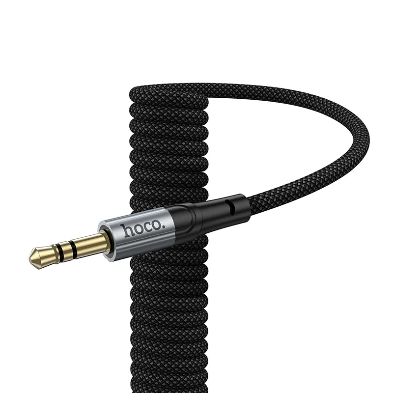 Cable AUX Jack 3,5 mm to USB C Hoco 1,5 m UPA33B black
