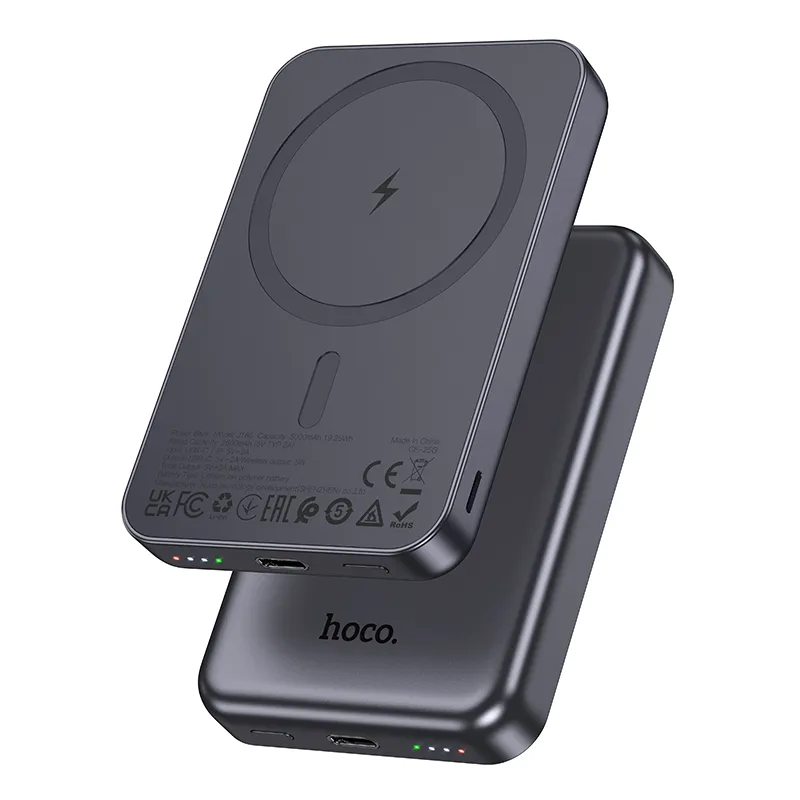 Powerbank kompatibel mit MagSafe Hoco 5000 mAh 2A 5W J160 metal gray