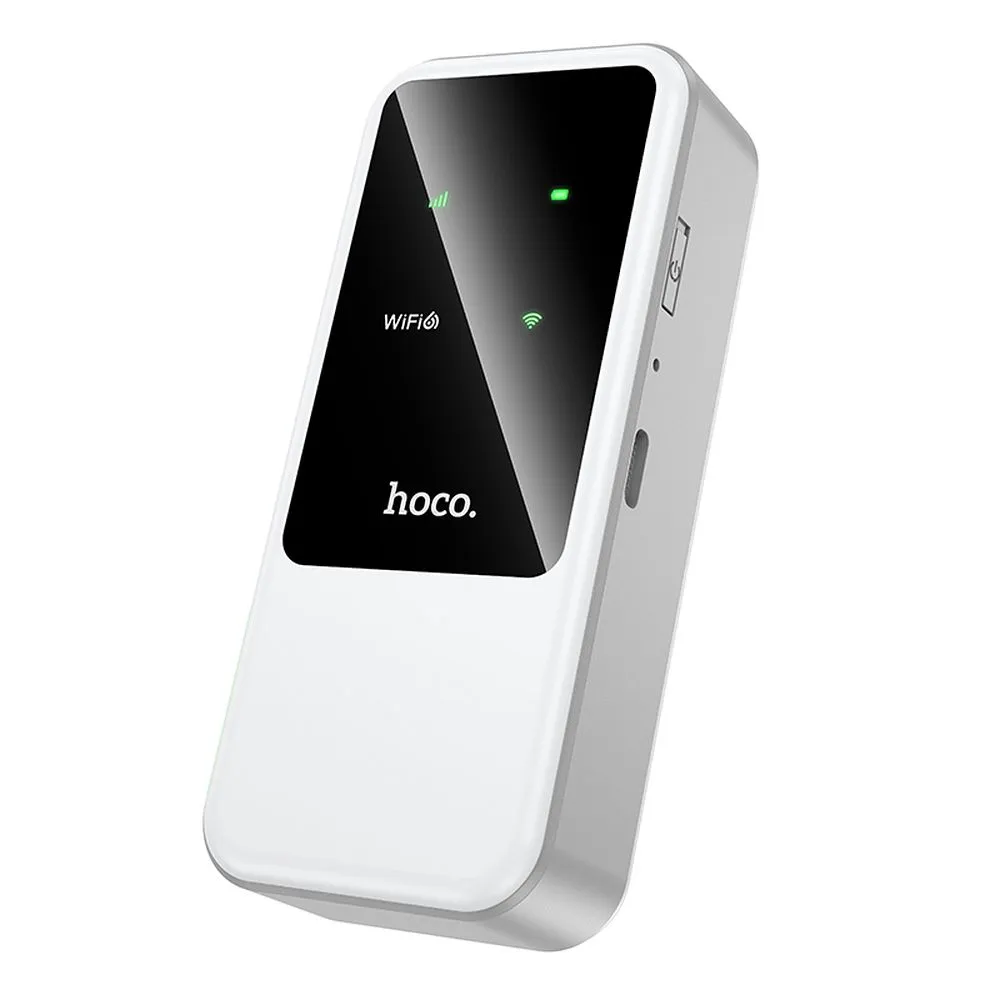 Wireless router 4G LTE WiFi 6 Hoco HI42 bialy