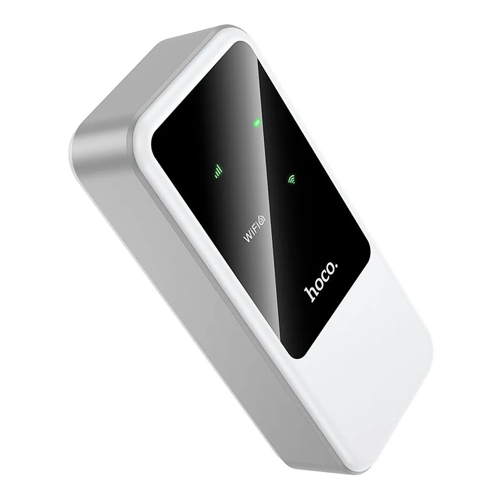 Wireless router 4G LTE WiFi 6 Hoco HI42 bialy