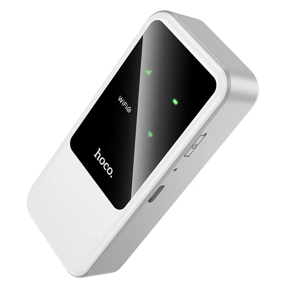 Wireless router 4G LTE WiFi 6 Hoco HI42 bialy
