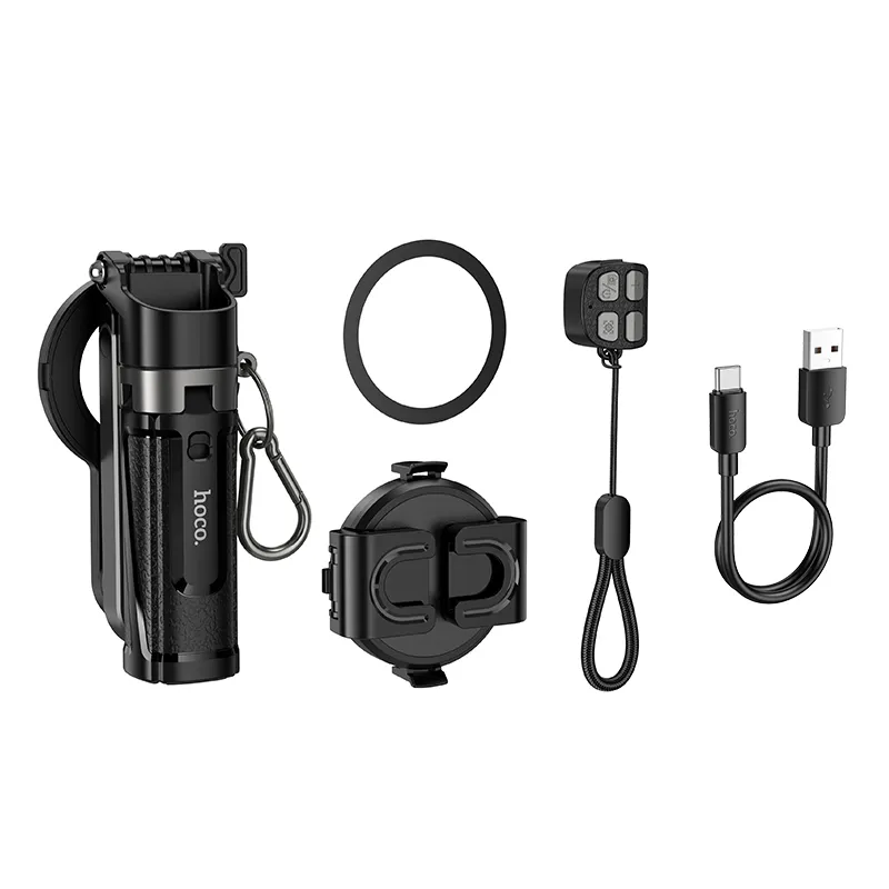 Live stand Hoco with magnetic and universal hilder with remote control K27 PRO czarny