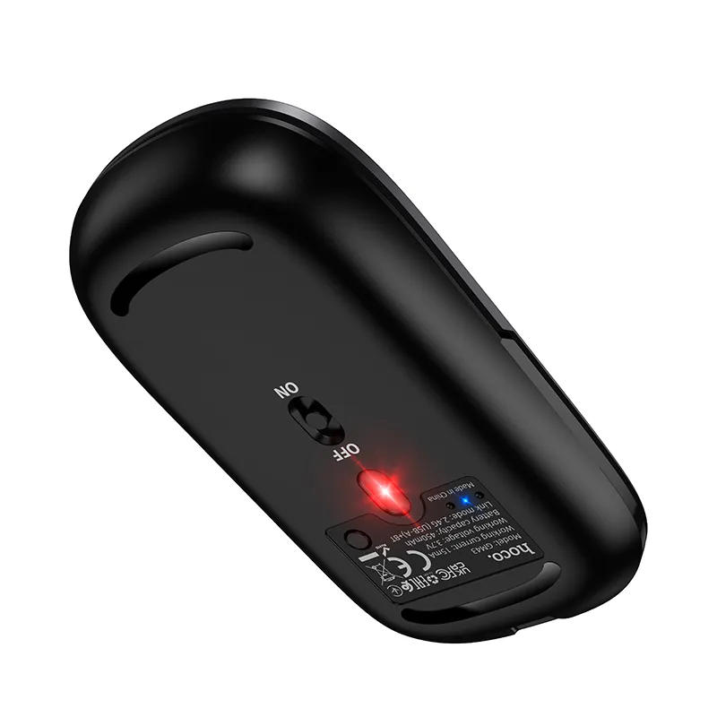 Wireless mouse dual-mode (Bluetooth, 2.4G) 1600 dpi Hoco GM43 grey