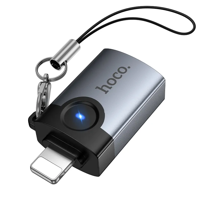 Adapter OTG Lightning to USB A Hoco UA46 Victory gray