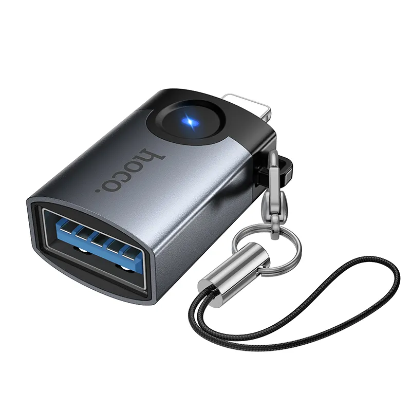 Adapter OTG Lightning to USB A Hoco UA46 Victory gray
