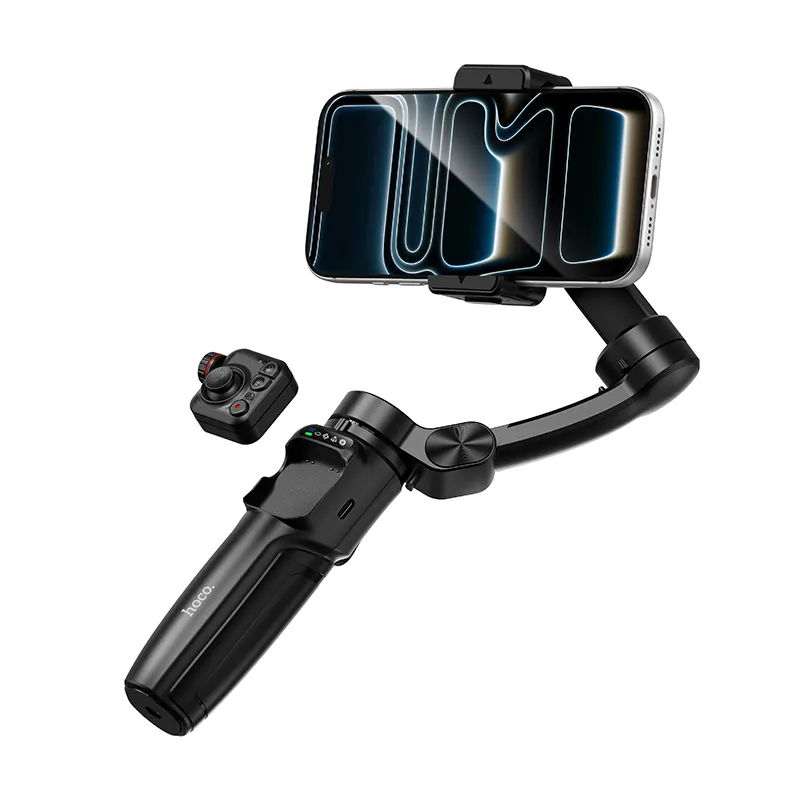 Gimbal with 3-axis stabilization and remote control Hoco K91 black