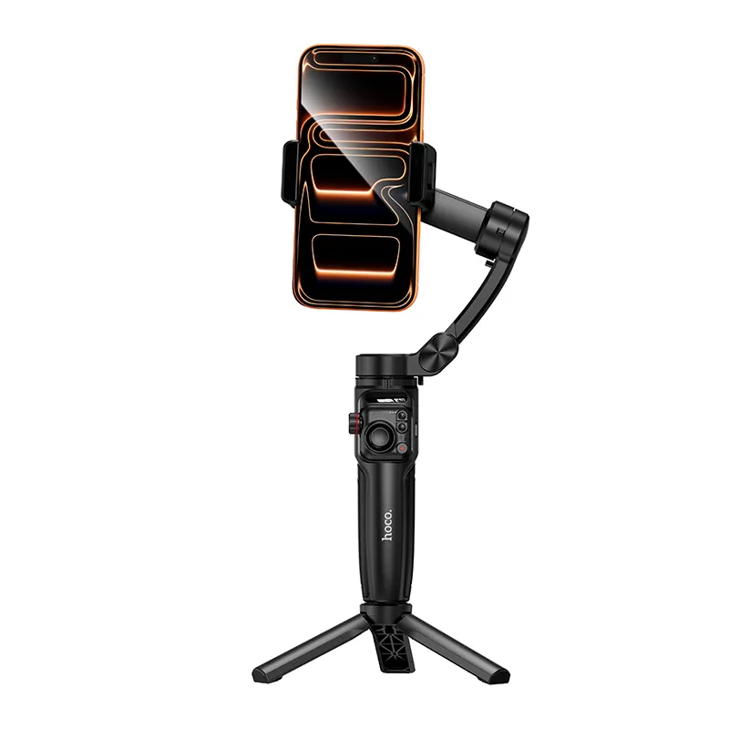 Gimbal with 3-axis stabilization and remote control Hoco K91 black