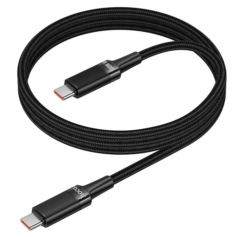 Cable USB C to USB C Hoco PD 5A 100W 1,2 m U153 Extreme black