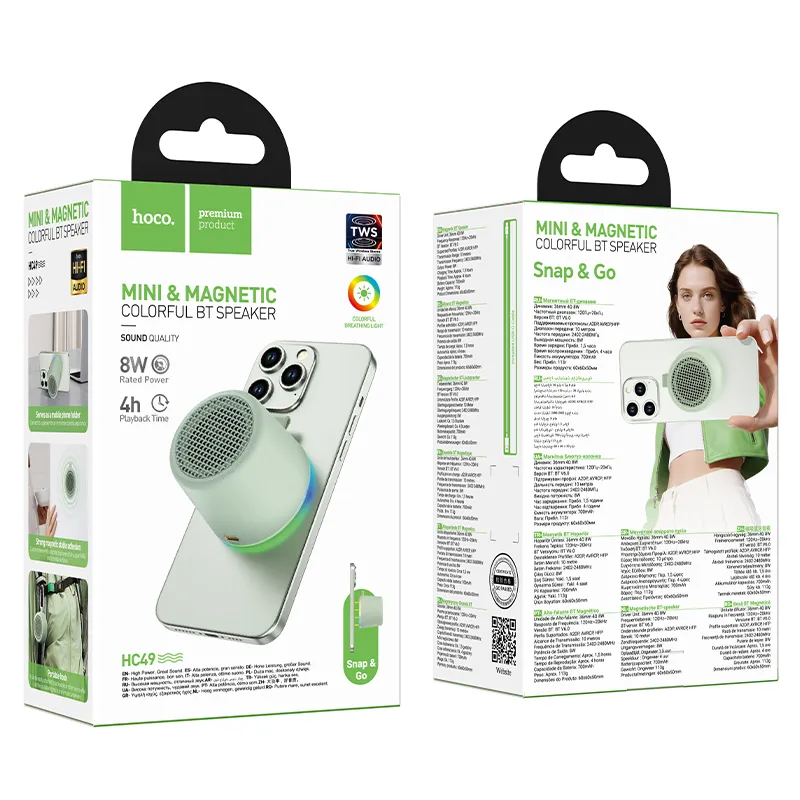 Wireless speaker 8W 4h Hoco HC49 green