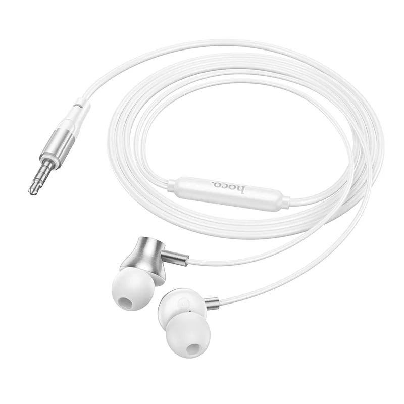 Wired earphones with microphone Jack 3,5 mm Hoco M119 silver