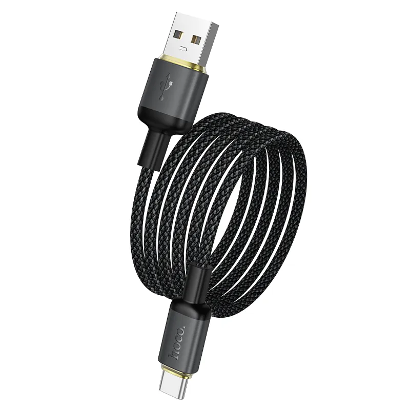 Cable USB A to USB C Hoco 3A 1 m X128 Benefit black