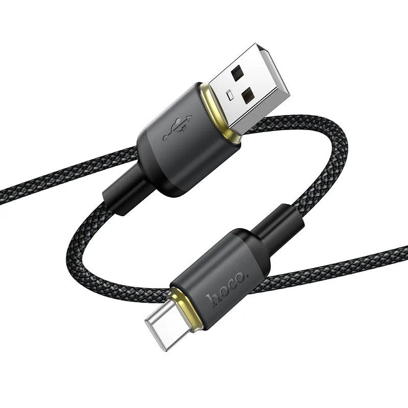Cable USB A to USB C Hoco 3A 1 m X128 Benefit black