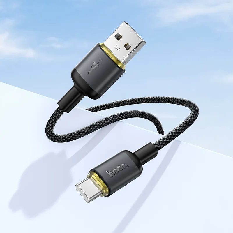 Cable USB A to USB C Hoco 3A 1 m X128 Benefit black
