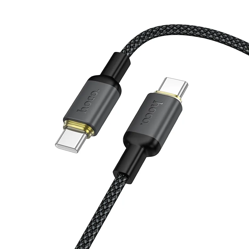 Cable USB C to USB C Hoco 3A 60W 1 m X128 Benefit black