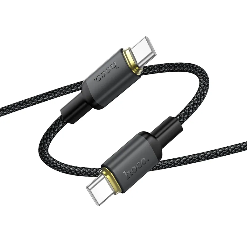 Cable USB C to USB C Hoco 3A 60W 1 m X128 Benefit black
