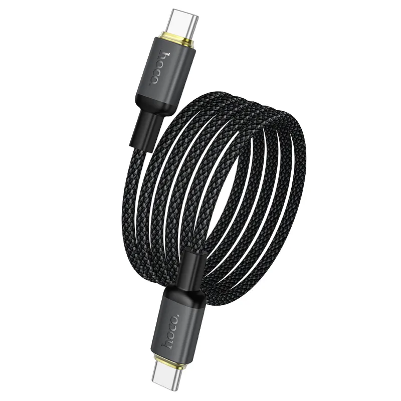 Cable USB C to USB C Hoco 3A 60W 1 m X128 Benefit black