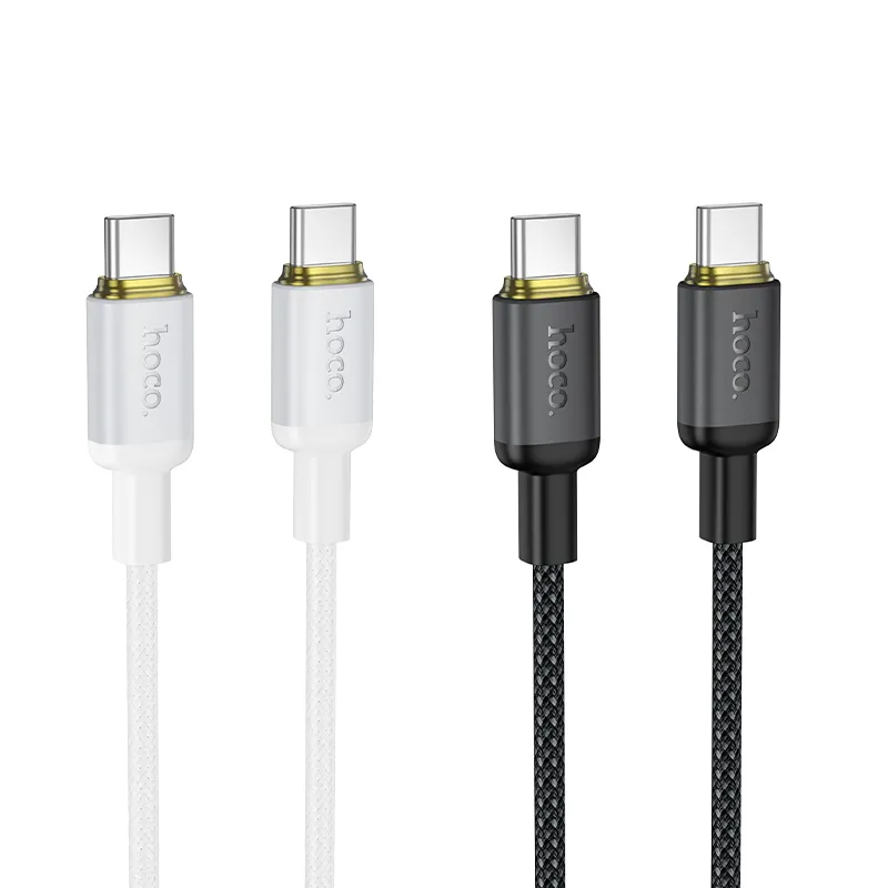 Cable USB C to USB C Hoco 3A 60W 1 m X128 Benefit black