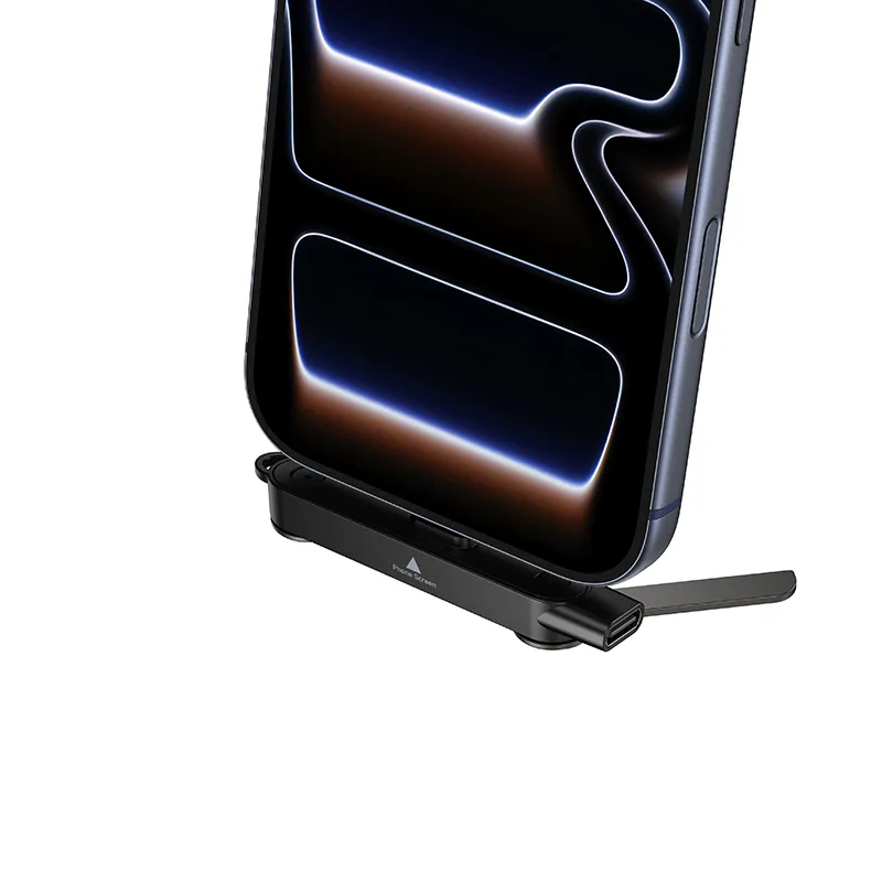Adapter with holder USB C to USB C max 240W Hoco UA47A black