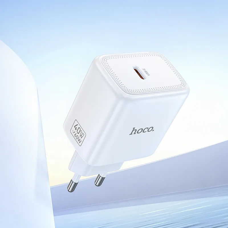 Phone GaN charger Hoco USB C PD AVS 40W max 60W N83 white