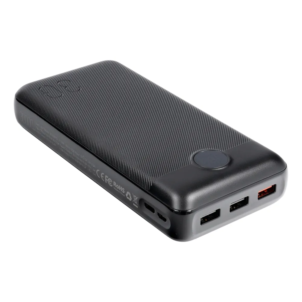 VEGER powerbank 30 000 mAh PD QC3.0 3A 20W L30 (W3008PD) schwarz