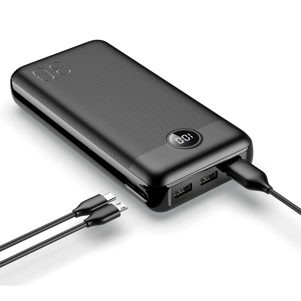 VEGER powerbank 30 000 mAh PD QC3.0 3A 20W L30 (W3008PD) schwarz
