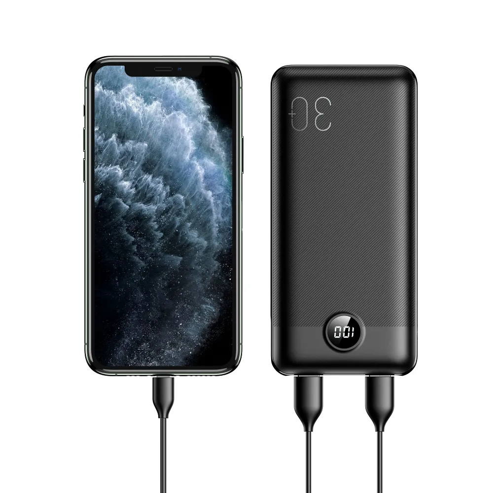 VEGER powerbank 30 000 mAh PD QC3.0 3A 20W L30 (W3008PD) schwarz