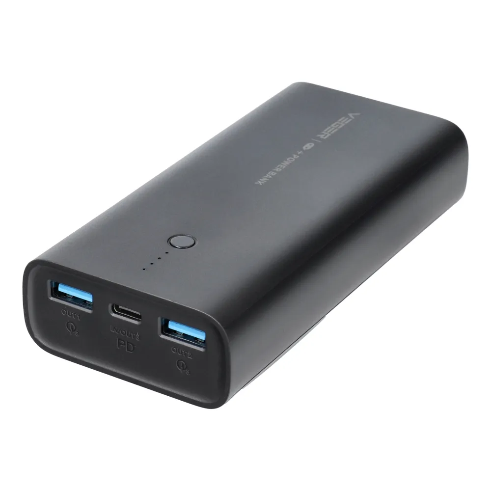 VEGER Powerbank 10 000 mAh PD QC3.0 20W ACE100 (W1146) schwarz