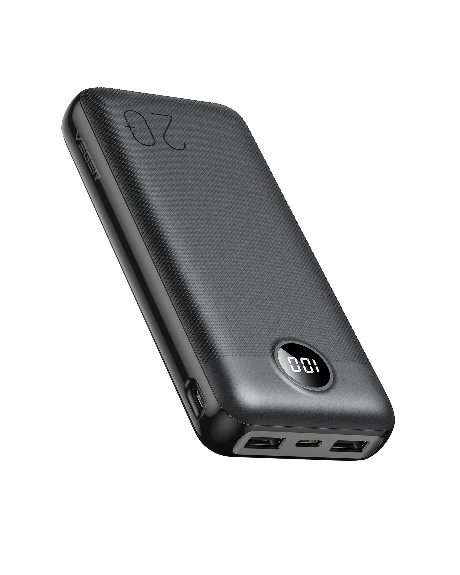 VEGER Powerbank 20 000 mAh PD QC3.0 2A 20W L20S (VP2039PD / W2039PD) schwarz