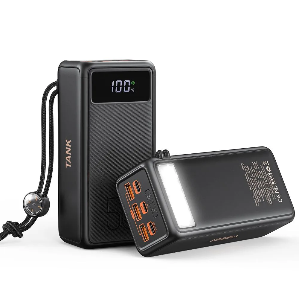 VEGER powerbank 56 000 mAh PD QC3.0 5A 130W Tank Boost (W5001C) schwarz