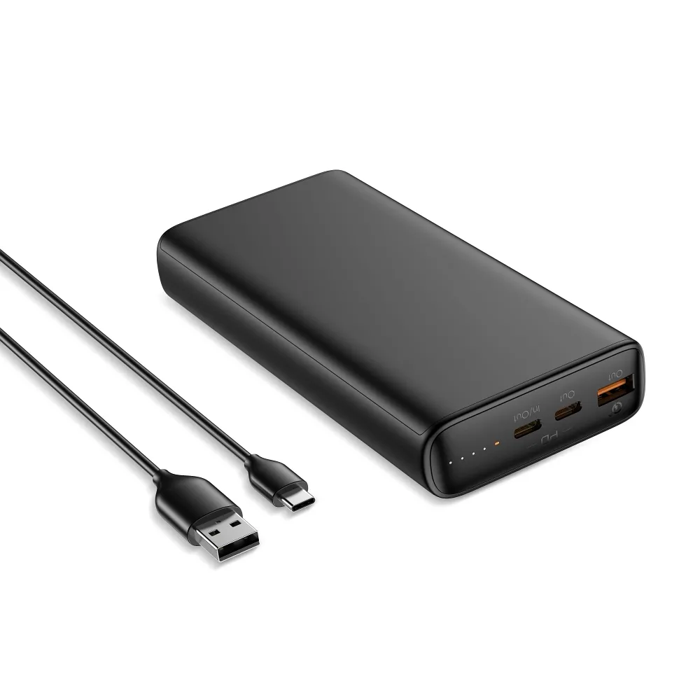 VEGER Powerbank 20 000 mAh PD QC3.0 5A 100W T100 (W2032C-100) schwarz