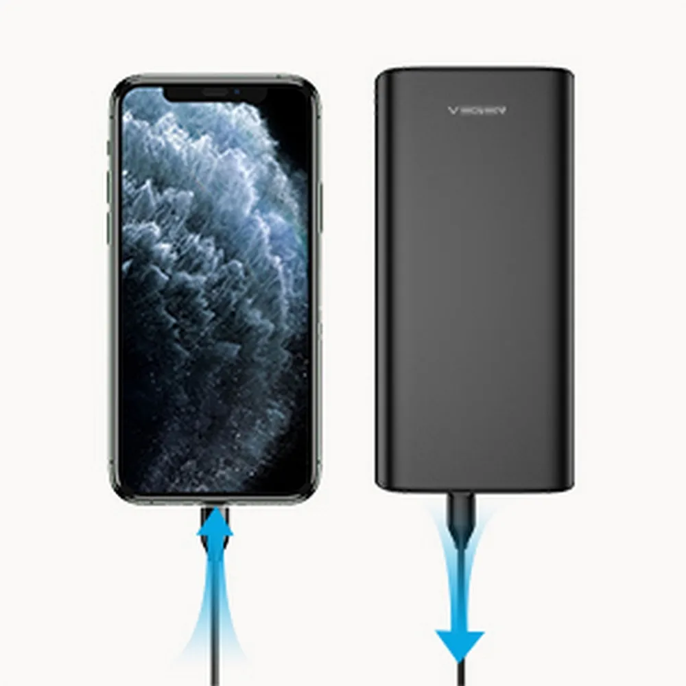 VEGER Powerbank 20 000 mAh PD QC3.0 5A 100W T100 (W2032C-100) schwarz
