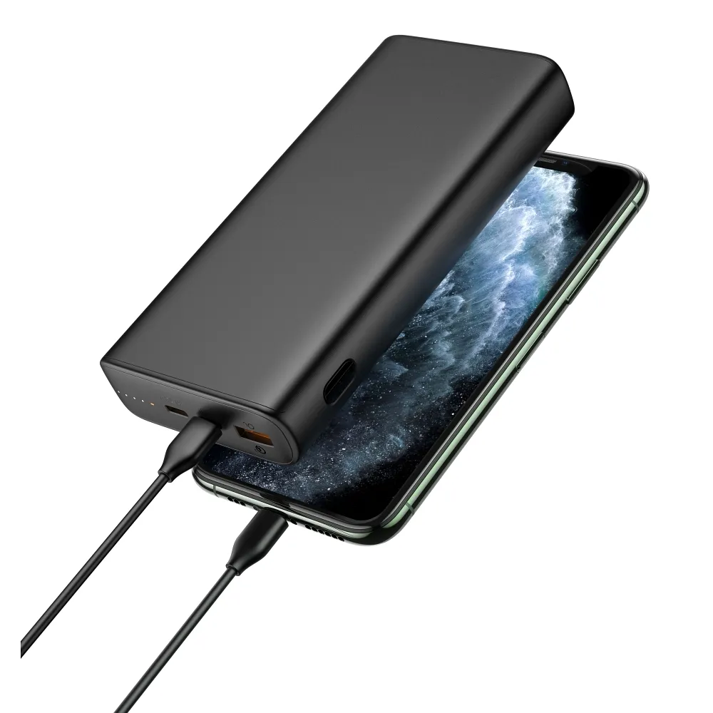 VEGER Powerbank 20 000 mAh PD QC3.0 5A 100W T100 (W2032C-100) schwarz