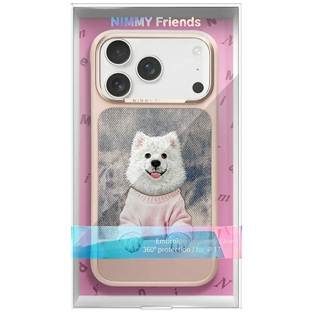 NIMMY case GENTLE PETS SERIES DOG kompatibel mit MagSafe passend für IPHONE 17 Pro pink