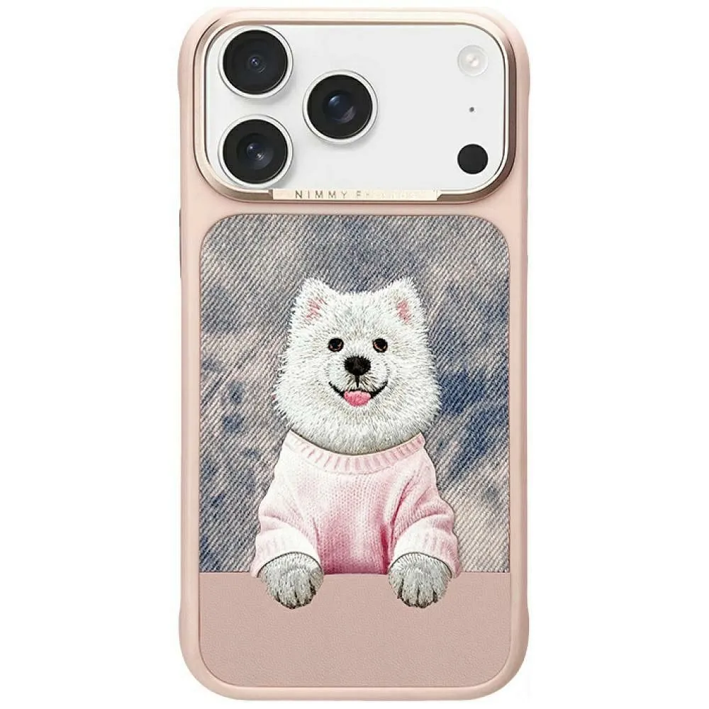 NIMMY case GENTLE PETS SERIES DOG kompatibel mit MagSafe passend für IPHONE 17 PRO MAX pink