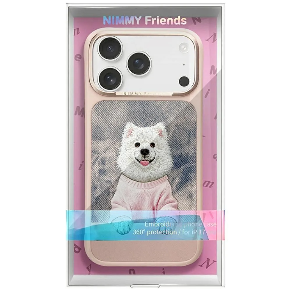 NIMMY case GENTLE PETS SERIES DOG kompatibel mit MagSafe passend für IPHONE 17 PRO MAX pink