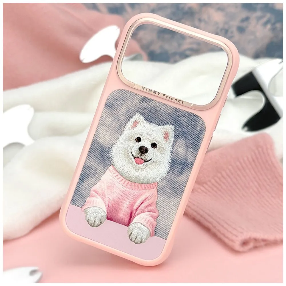 NIMMY case GENTLE PETS SERIES DOG kompatibel mit MagSafe passend für IPHONE 17 PRO MAX pink