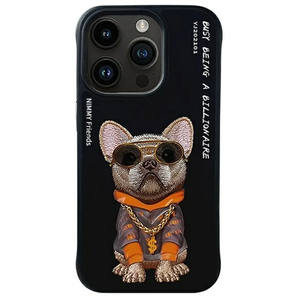 NIMMY case GLASSES COOL DOG passend für IPHONE 15 Pro Max black