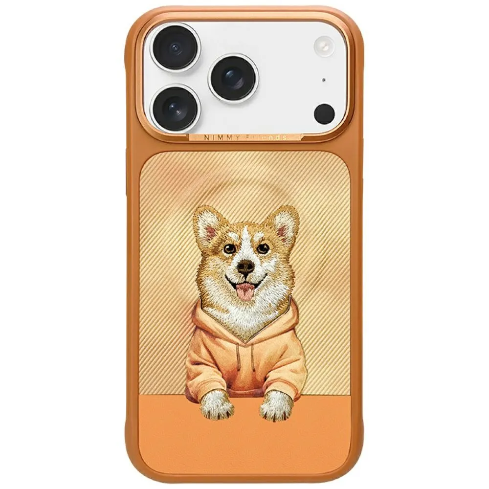 NIMMY case GENTLE PETS SERIES DOG kompatibel mit MagSafe passend für IPHONE 17 Pro orange