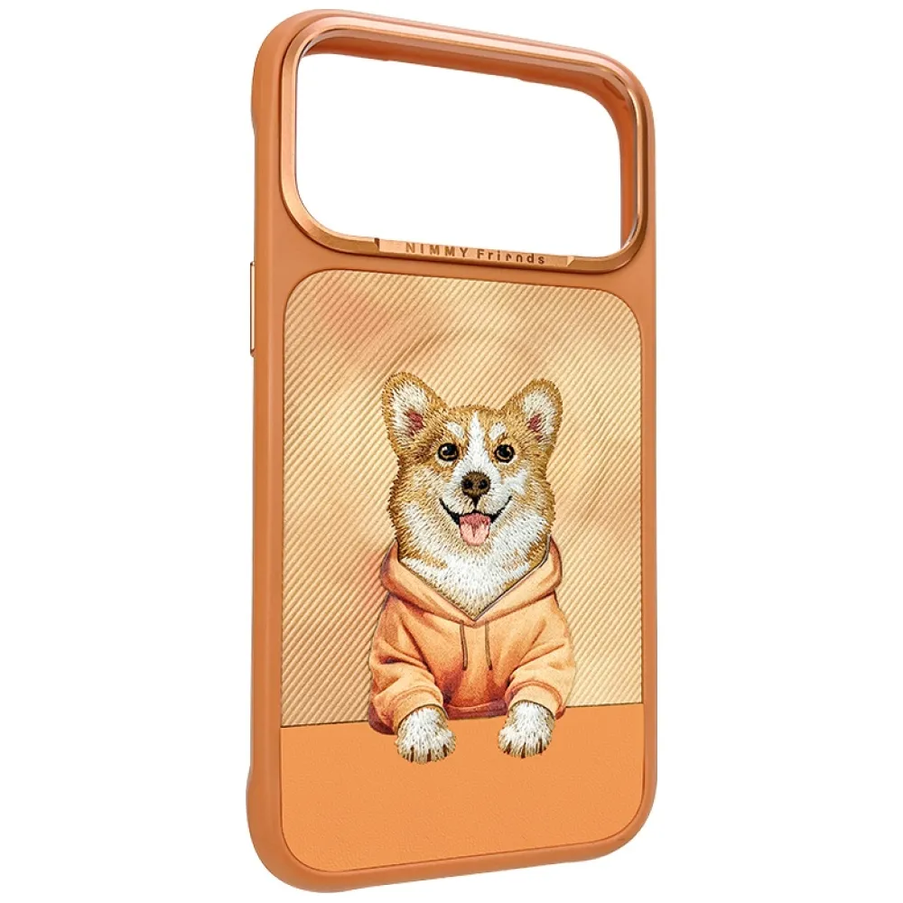 NIMMY case GENTLE PETS SERIES DOG kompatibel mit MagSafe passend für IPHONE 17 Pro orange