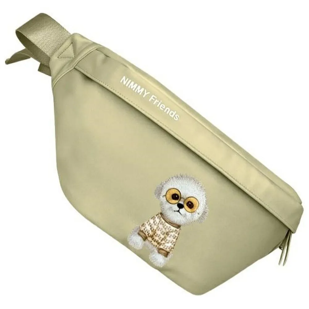 Shoulder waist bag Nimmy Glasses Cool Dog khaki