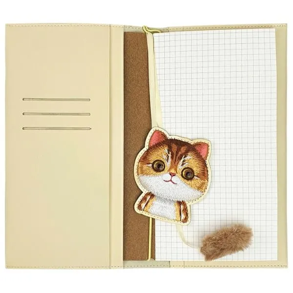 NIMMY set 2in1 notebook + pen BIG EYED PET 2.0 Cat khaki