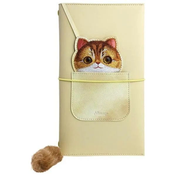 NIMMY set 2in1 notebook + pen BIG EYED PET 2.0 Cat khaki