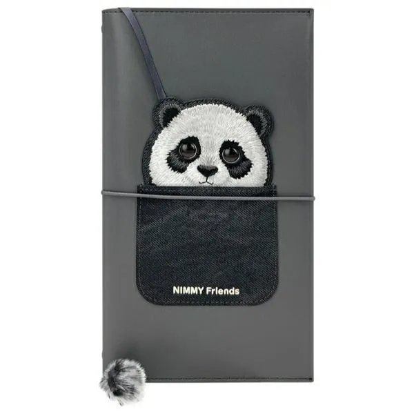 NIMMY set 2in1 notebook + pen BIG EYED PET 2.0 Panda black